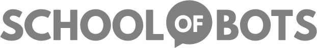 School of Bots logo in gray